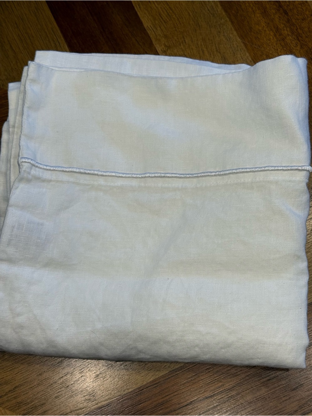 Simple Opulence Classic White Linen Pillowcase King Size